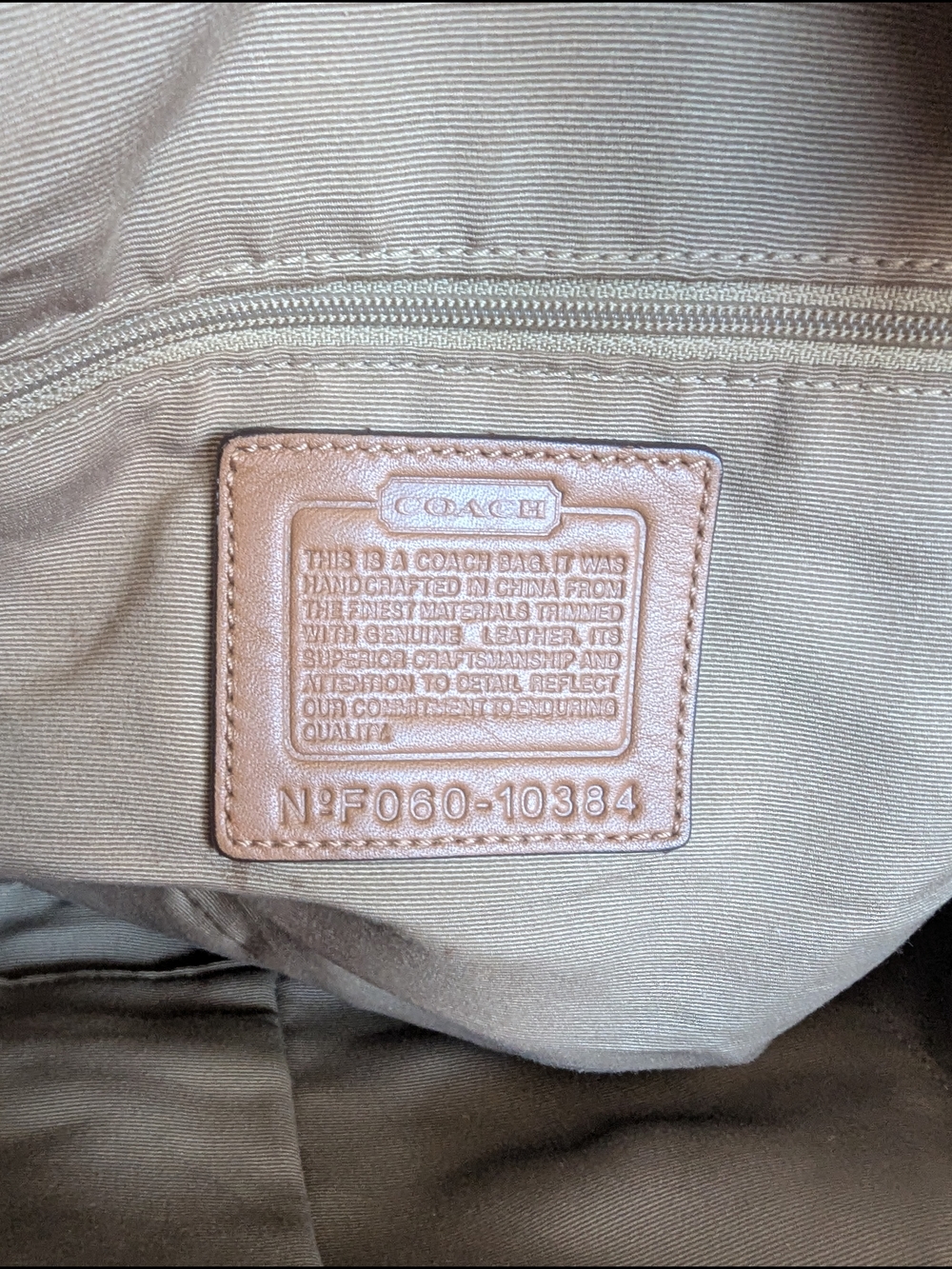 Coach Vintage Brown Signature Canvas Tote Bag - Picture 10 of 11